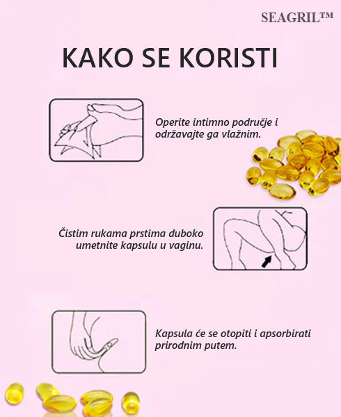 💕 💕SEAGRIL™ Instant Relief za svrbež & Prirodni detoks & Firming Repair & Ružičaste i osjetljive prirodne kapsule