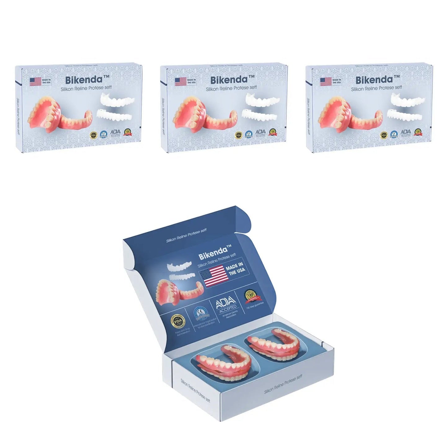 Bikenda™ Premium Custom Silikonski Set Proteza 🦷 (⏰Ograničeni popust, zadnjih 30 minuta⏰)✈️