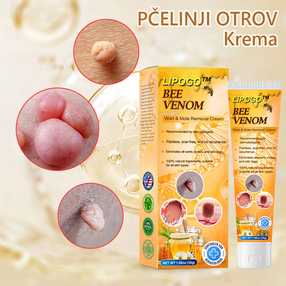 🌈LIPOGO™ krema za uklanjanje bradavica i oznaka s pčelinjim otrovom (👨‍⚕Pogodna za sve tipove kože) 🐝 (🔥Prošlog dana popust od 70%)