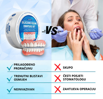 💎🦷𝐁𝐢𝐤𝐞𝐧𝐝𝐚™ Silikonski set za učvršćivanje proteza (⏰Ograničeno vrijeme popusta! Preostalo 30 minuta⏰)