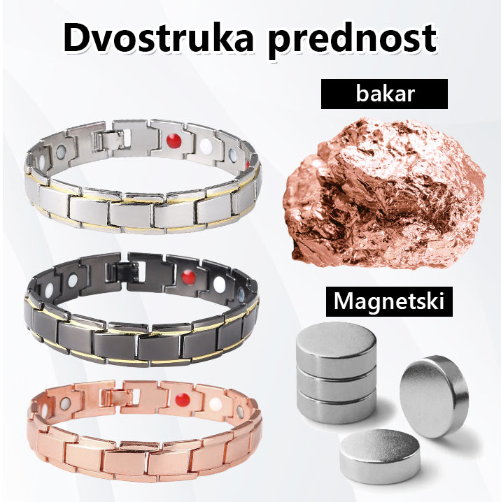 🚀💪CZTICLE™ Bakreni puls magnetska narukvica za zdravlje prostate x